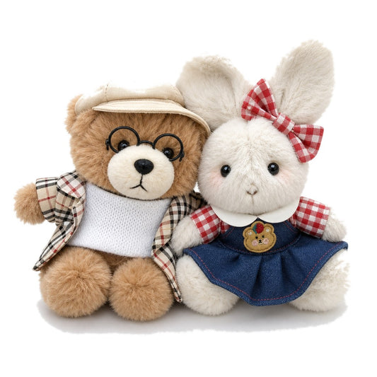 Academy Bear & Bunny — on white