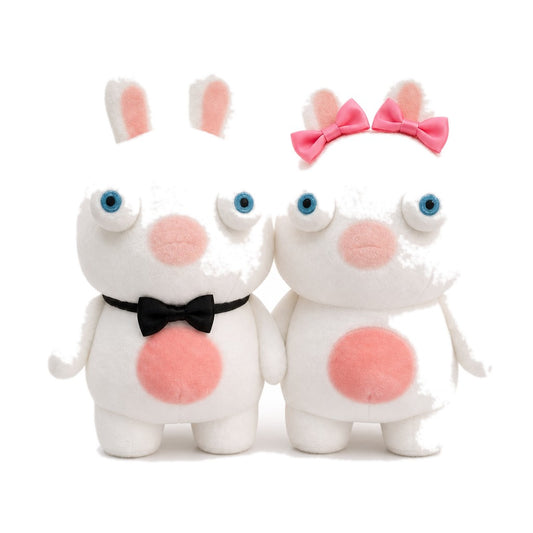 Bride & Groom Bunnies — on white