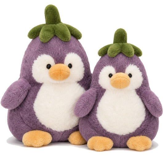 Eggplant Penguin — on white