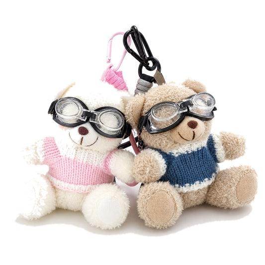 Goggle Bear — on white