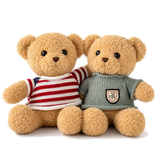Mr & Mrs Teddy — on white