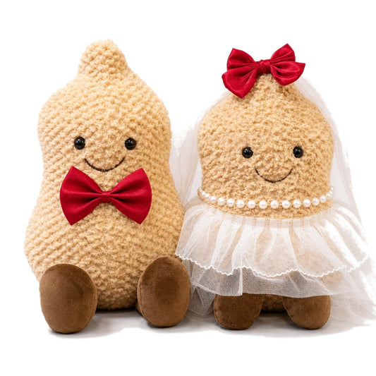Wedding Peanuts — on white