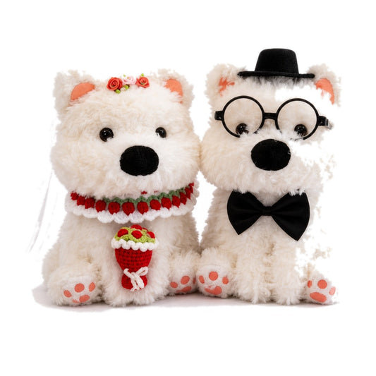 Wedding Westies — on white
